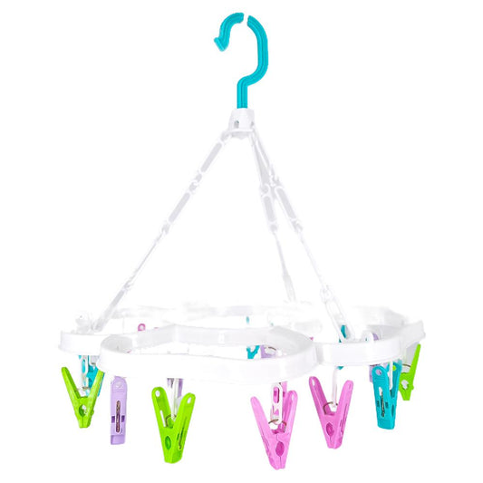 Horquillero Plástico Para Ropa Easy Home 18 Clips - Surtido