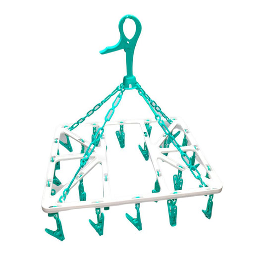 Horquillero Plástico Para Ropa Easy Home con 24 Clips - Surtido