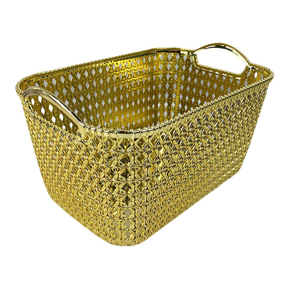 Canasta Plástica Home Elegance Rectangular 31 cm x 20 cm x 15 cm