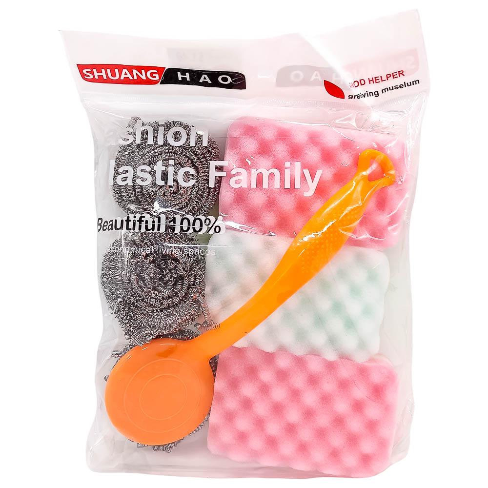 Esponja Para Fregar Home Elegance con Brillo 6 Piezas - Surtido