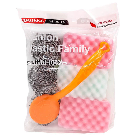 Esponja Para Fregar Home Elegance con Brillo 6 Piezas - Surtido