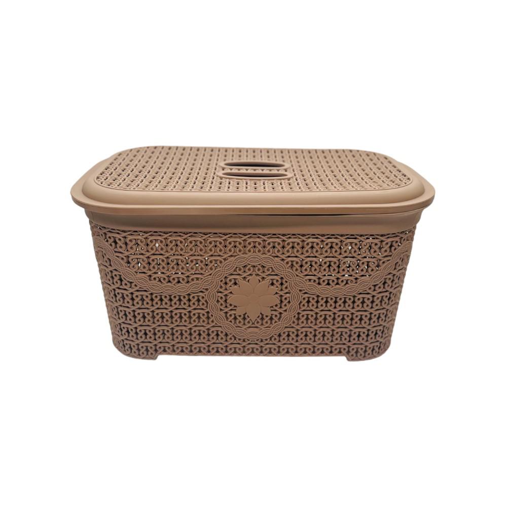 Canasta Plástica Asude Plastik 12Lt Con Tapa