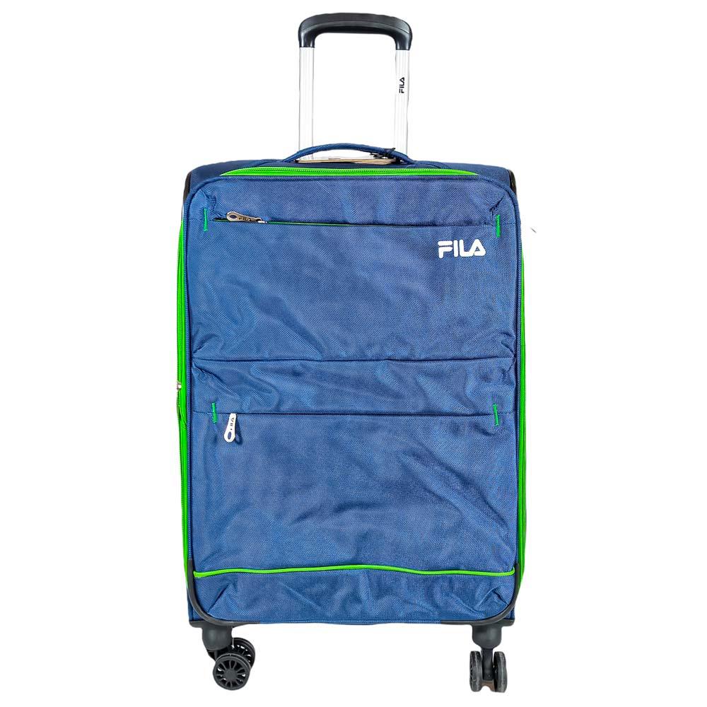 Maleta Lisa Fila Con 4 Ruedas Azul Marino de 19"