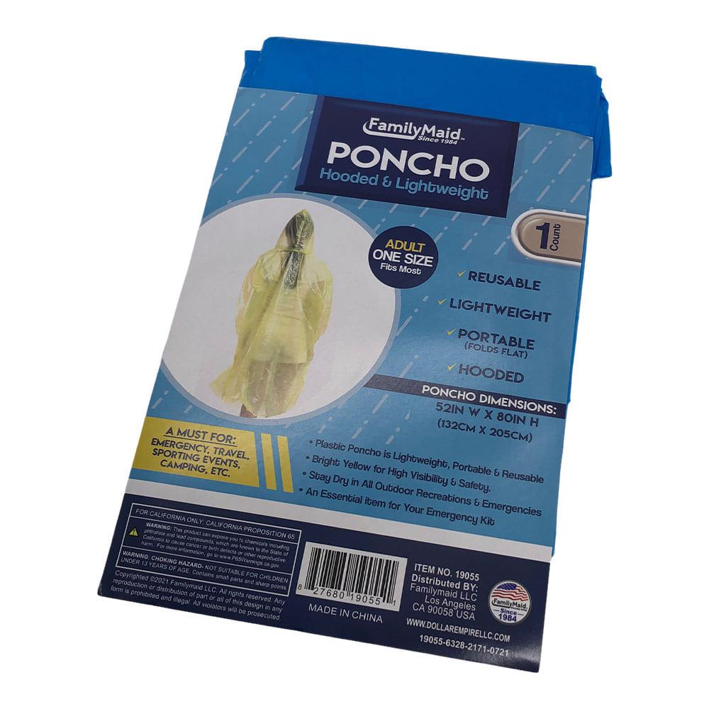 Poncho Plástico Family Maid 52" x 80"