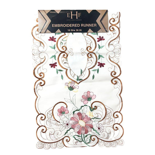 Camino de Mesa Harmony Estex Bordado 16" x 36" - Surtido