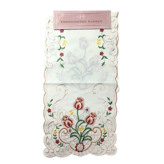 Camino de Mesa Estex Willow Bordado 16" x 48" - Surtido