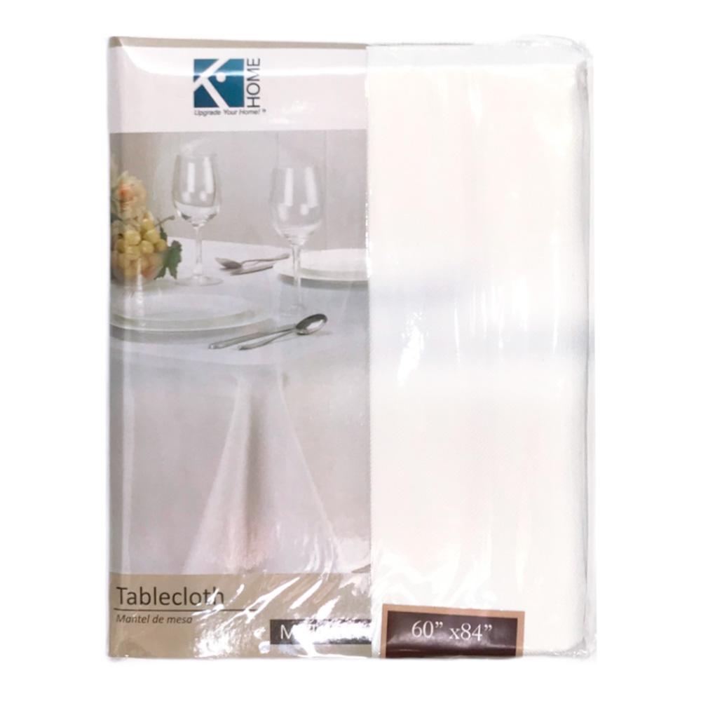 Mantel Kashi Home Matilda de Tela 60" x 84" - Blanco