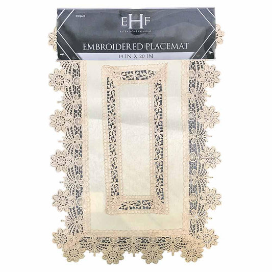 Individual de Mesa Estex Bordado 14" x 20" - Surtido