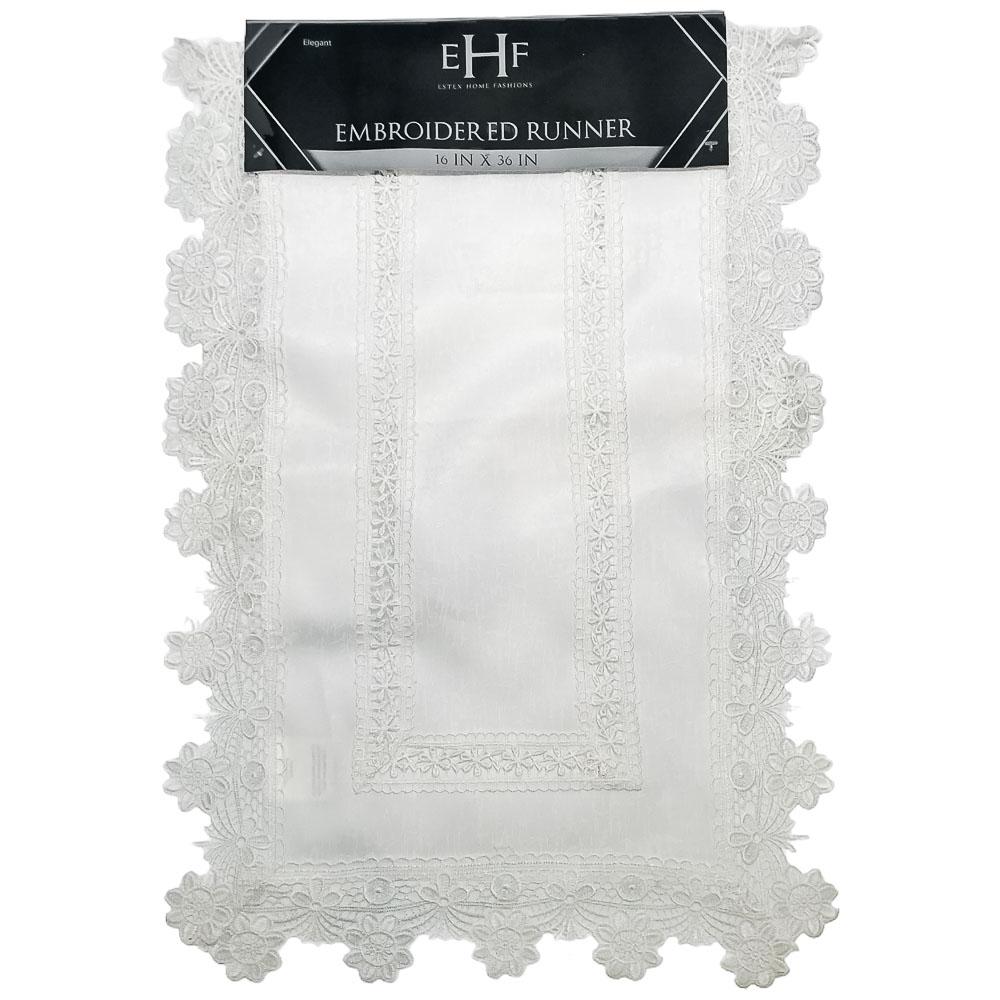 Camino de Mesa Estex Bordado 16" x 36"