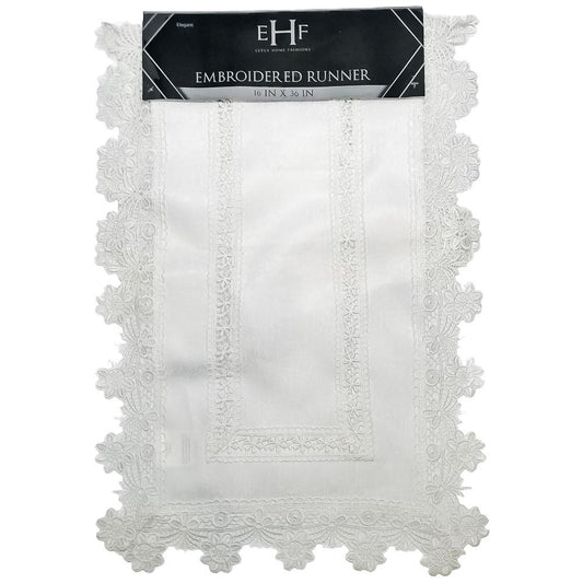 Camino de Mesa Estex Bordado 16" x 36"