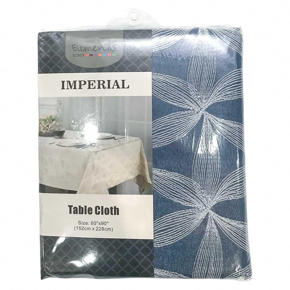 Mantel de Tela Elements Furniture Imperial de 60" x 90" - Azul Marino