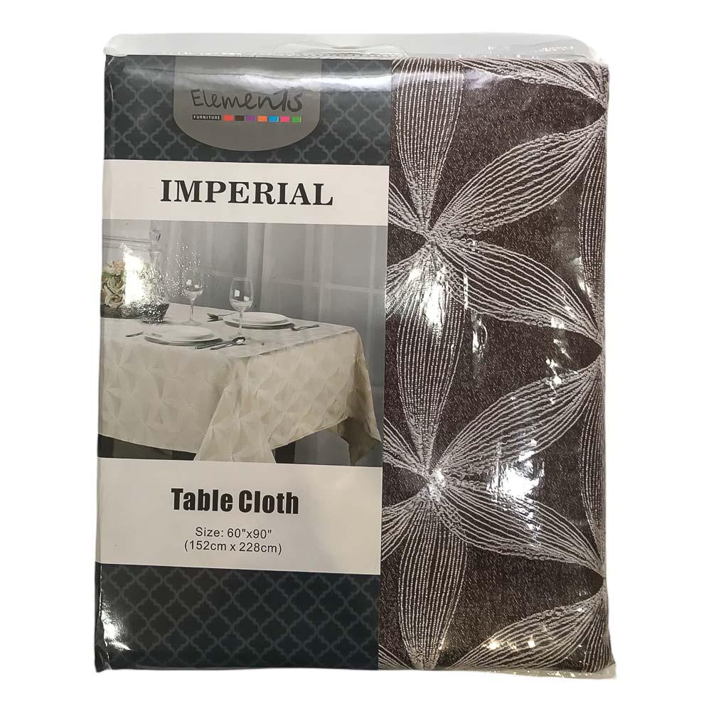 Mantel de Tela Elements Furniture Imperial de 60" x 90" - Chocolate