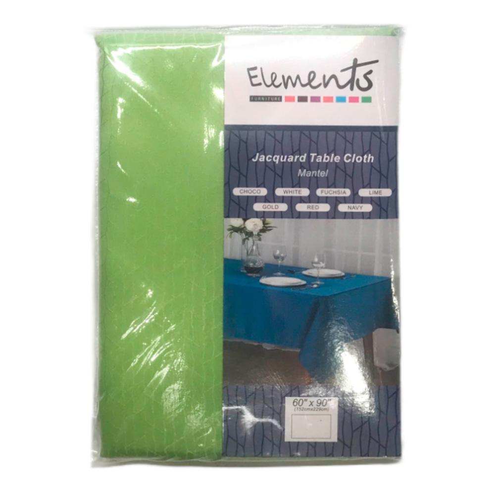 Mantel de Mesa Elements Furniture Marriot Rectangular de 60" x 90" - Verde Claro
