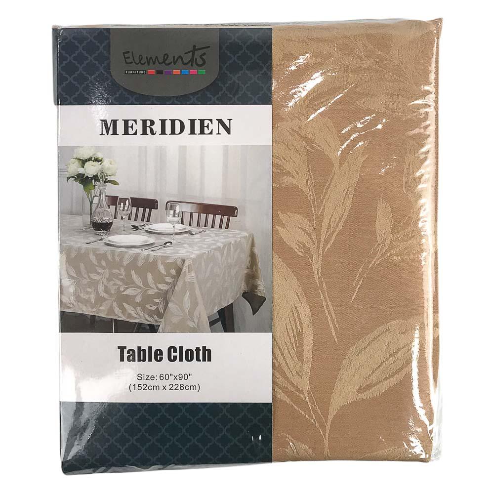 Mantel de Mesa Elements Furniture Meridien Rectangular de 60" x 90" - Dorado