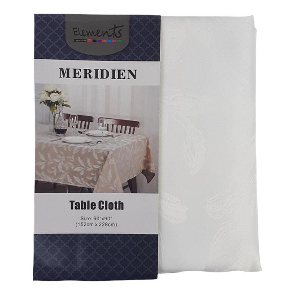 Mantel de Mesa Elements Furniture Meridien Rectangular de 60" x 90" - Blanco