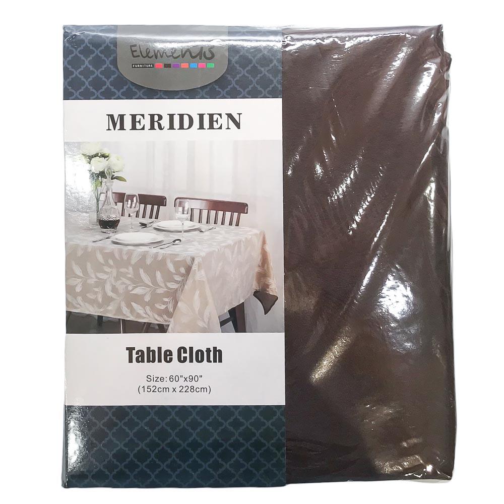 Mantel de Mesa Elements Furniture Meridien Rectangular de 60" x 90" - Chocolate