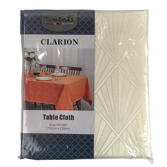Mantel de Mesa Elements Furniture Clarion Rectangular de 60" x 90" - Marfil