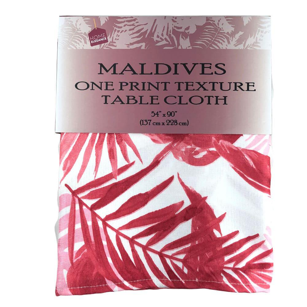 Mantel de Mesa Home Elegance Maldives 54" x 90" - Rojo