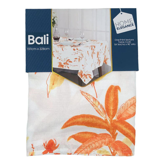 Mantel de Mesa Home Elegance Bali 54" x 90" - Naranja