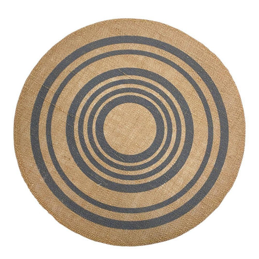 Individual Redondo Concept Life de Yute - Azul Marino