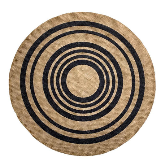 Individual Redondo Concept Life de Yute - Negro