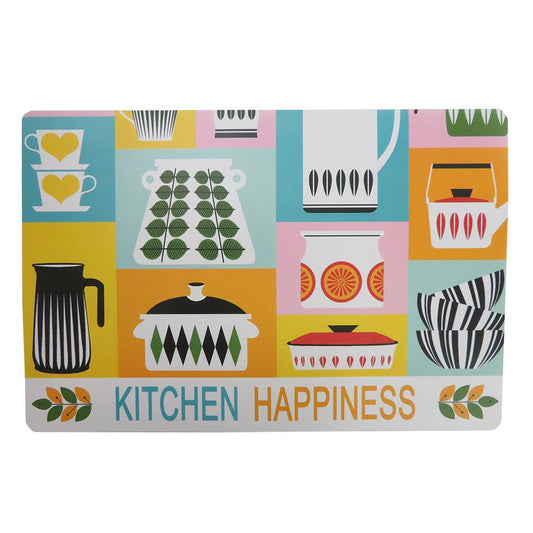 Individual de Mesa Home Accents Kitchen Happiness 30 cm x 45 cm
