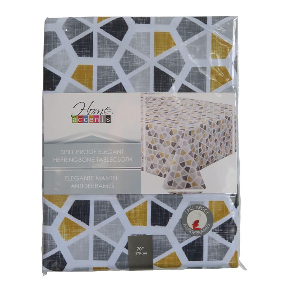 Mantel de Tela Home Accents Redondo Estampado 70 cm