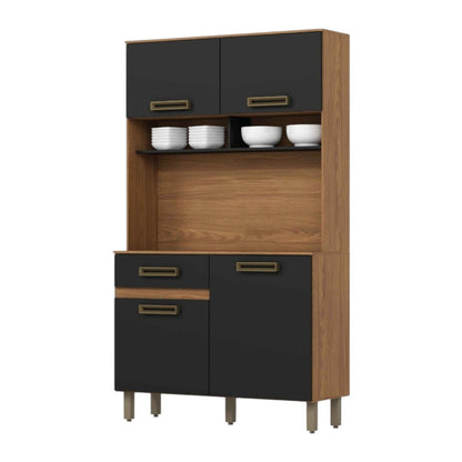 Mueble De Cocina MDF Nature/Negro HP