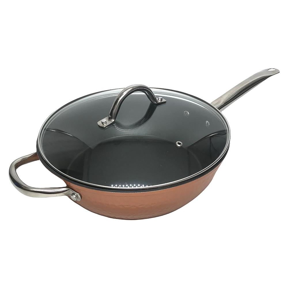 Sartén Hamilton Beach Antiadherente Con Tapa de 11"