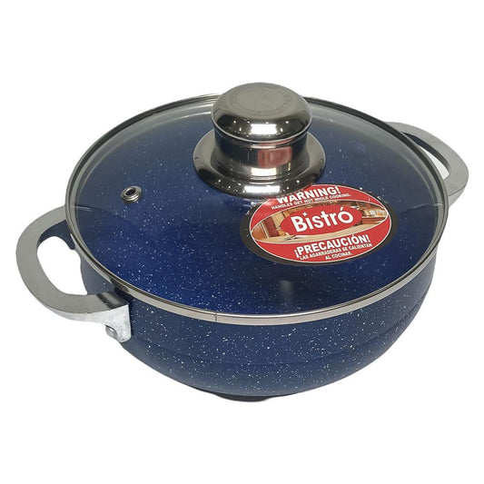 Caldero de Aluminio Bistró Con Tapa 20 cm x 7.5 cm