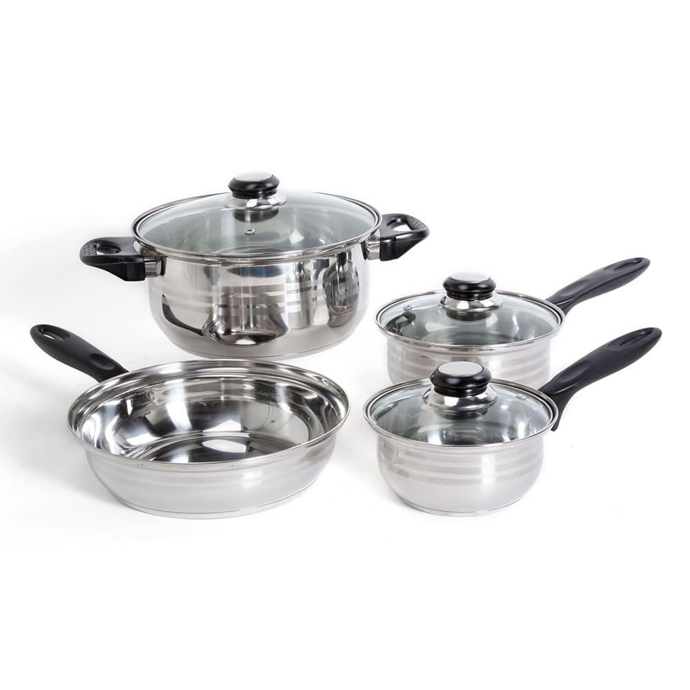 Set de Ollas Gibson Lybra de Aluminio 7 Piezas