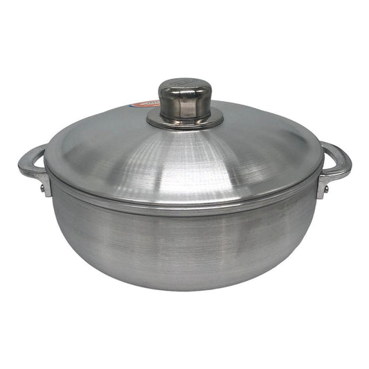 Paila de Aluminio Homestar Con Tapa 24 cm