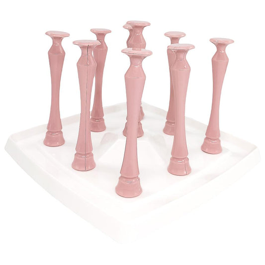Escurridor Plástico Para Vasos Home Elegance 9 Piezas - Surtido