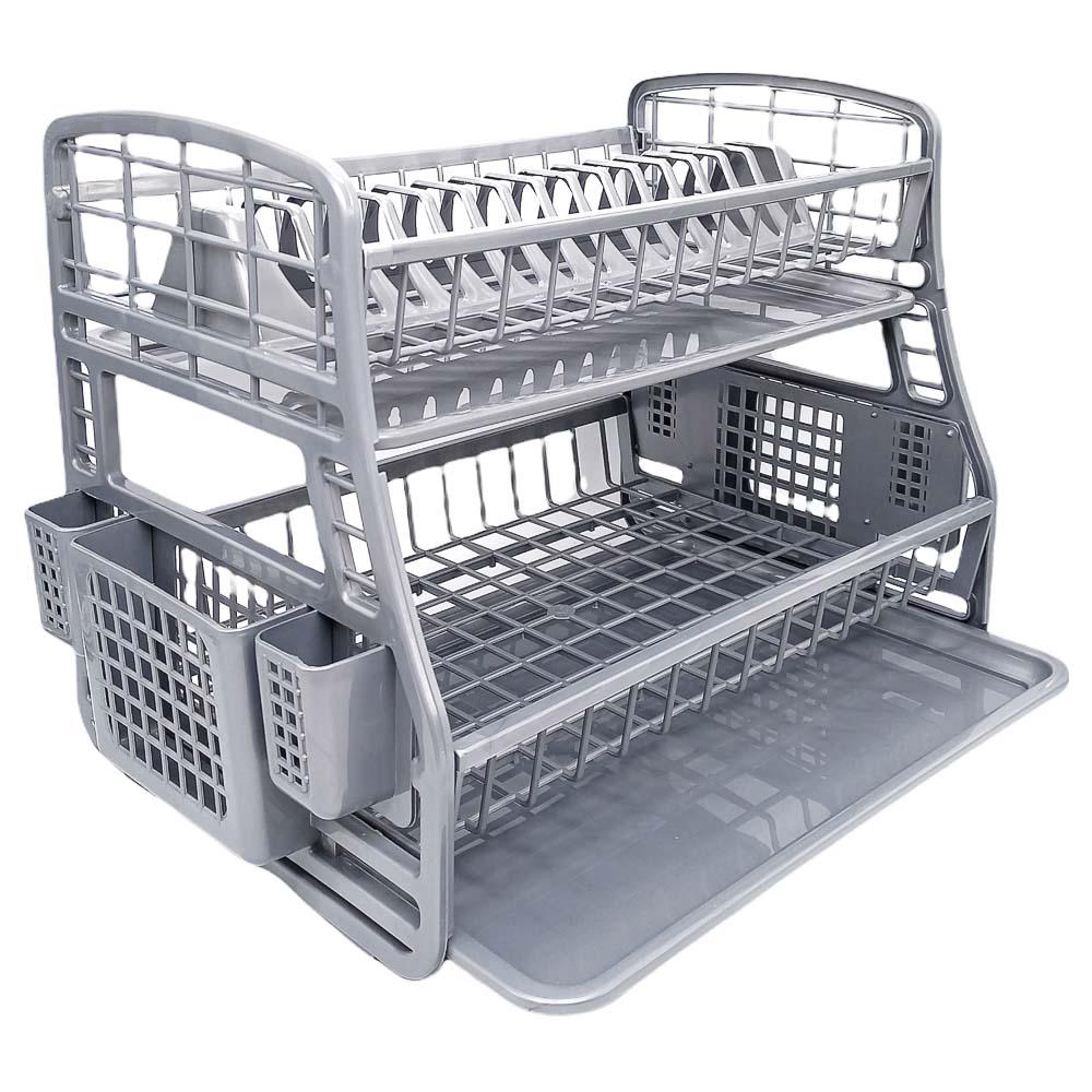 Escurridor Plástico Home 2 Niveles 13.5'' x 17'' x 11''