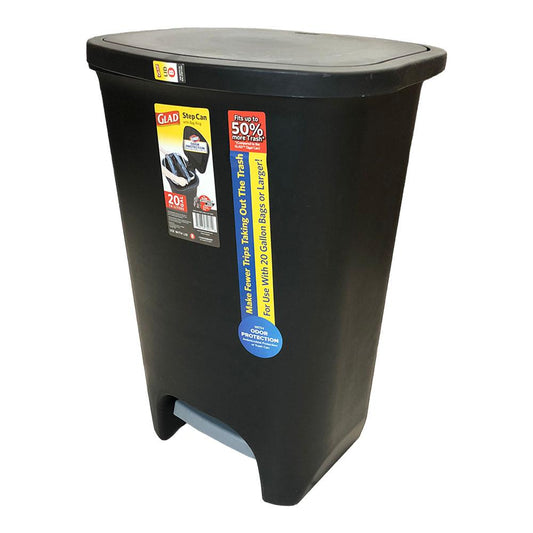 Basurero Glad 75 L Blk