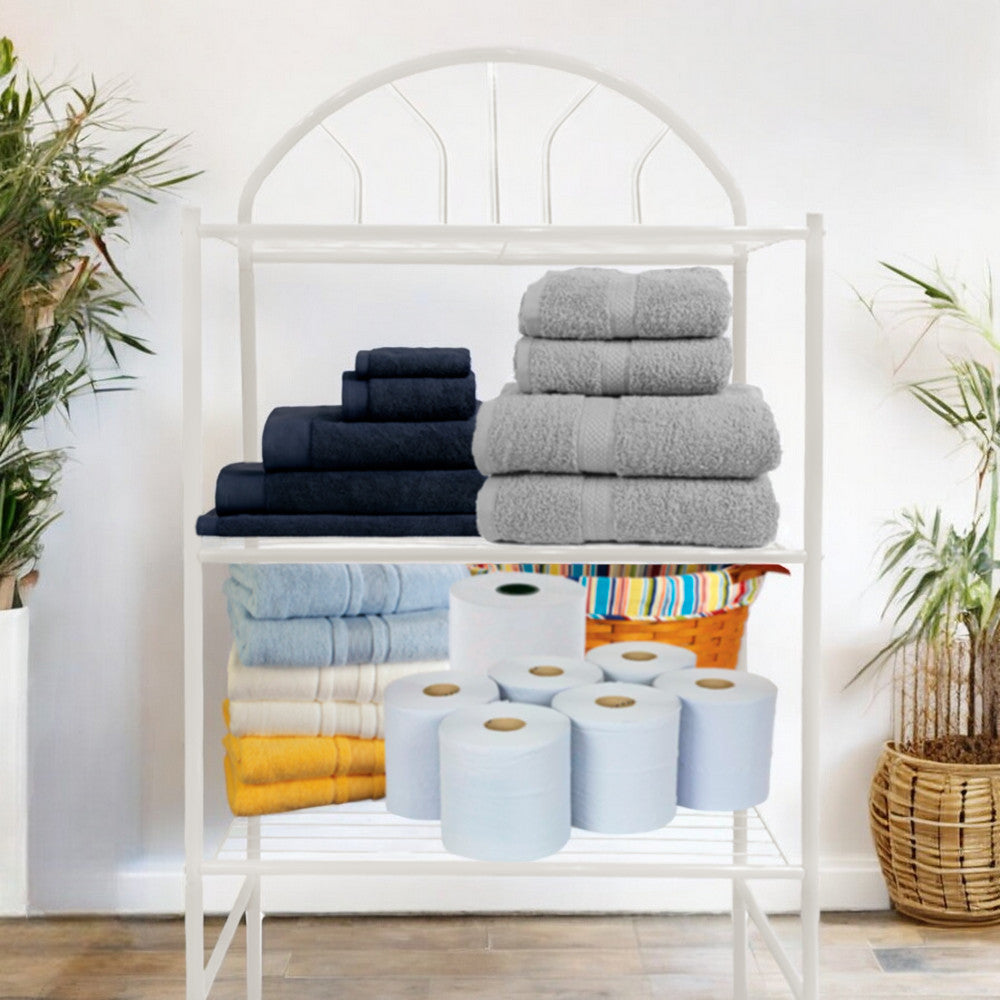 Mueble Para Baño 3 Niveles Metal White