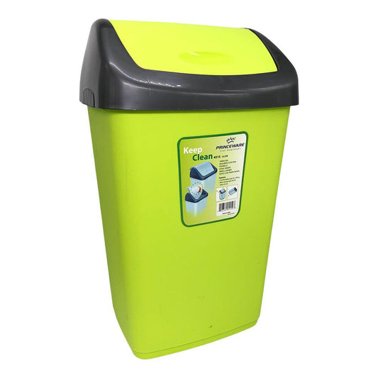 Basurero Con Tapa Abatible Prince Ware Plástico de 15L - Surtido