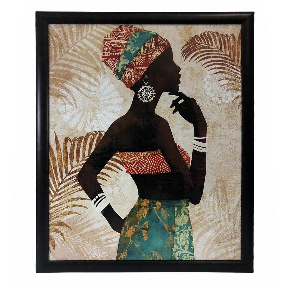 Cuadro Decorativo Elico Etnia Negra 24" x 30" - Surtido