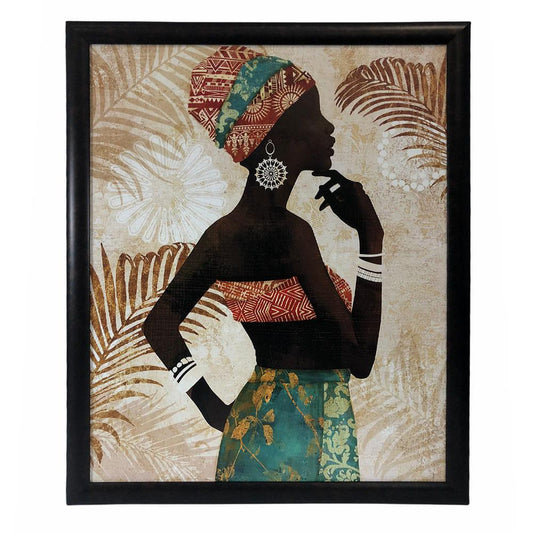 Cuadro Decorativo Elico Etnia Negra 24" x 30" - Surtido