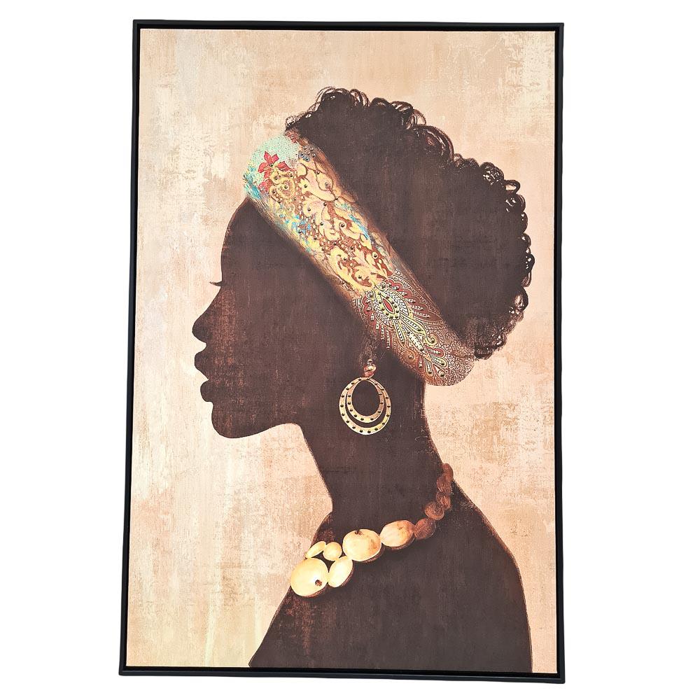 Cuadro Decorativo Etnia Negra Elico 25'' x 37'' - Surtido