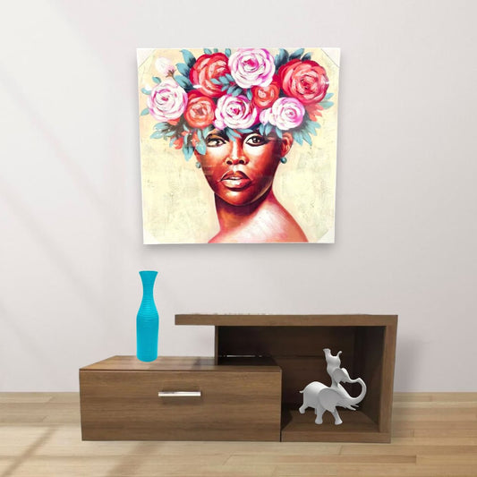 Cuadro Decorativo Montefiori Africana 80 cm x 80 cm