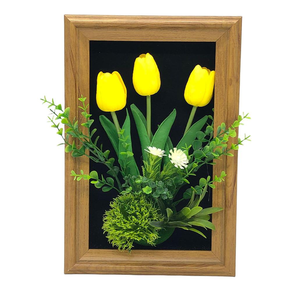 Cuadro Decorativo Con Flores Plásticas Home Elegance - Surtido