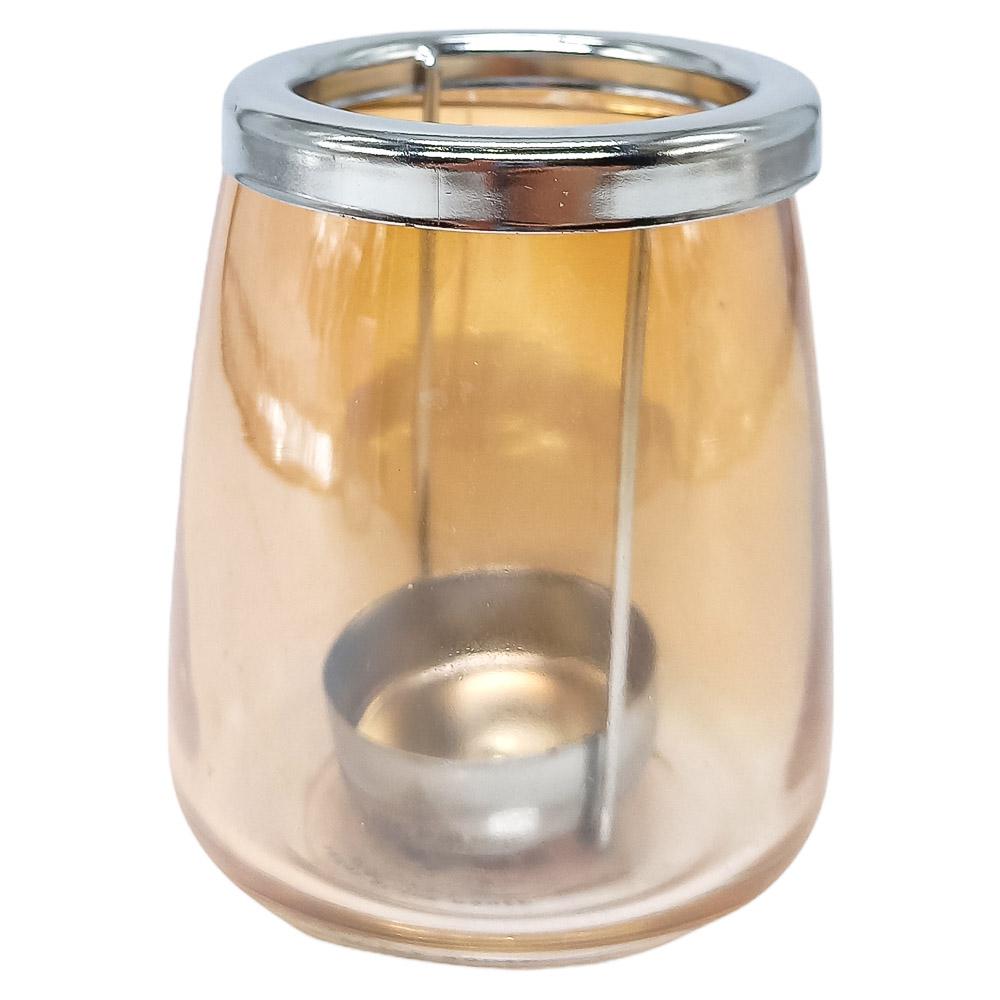 Porta Vela Home Elegance de Vidrio 9 cm - Surtido