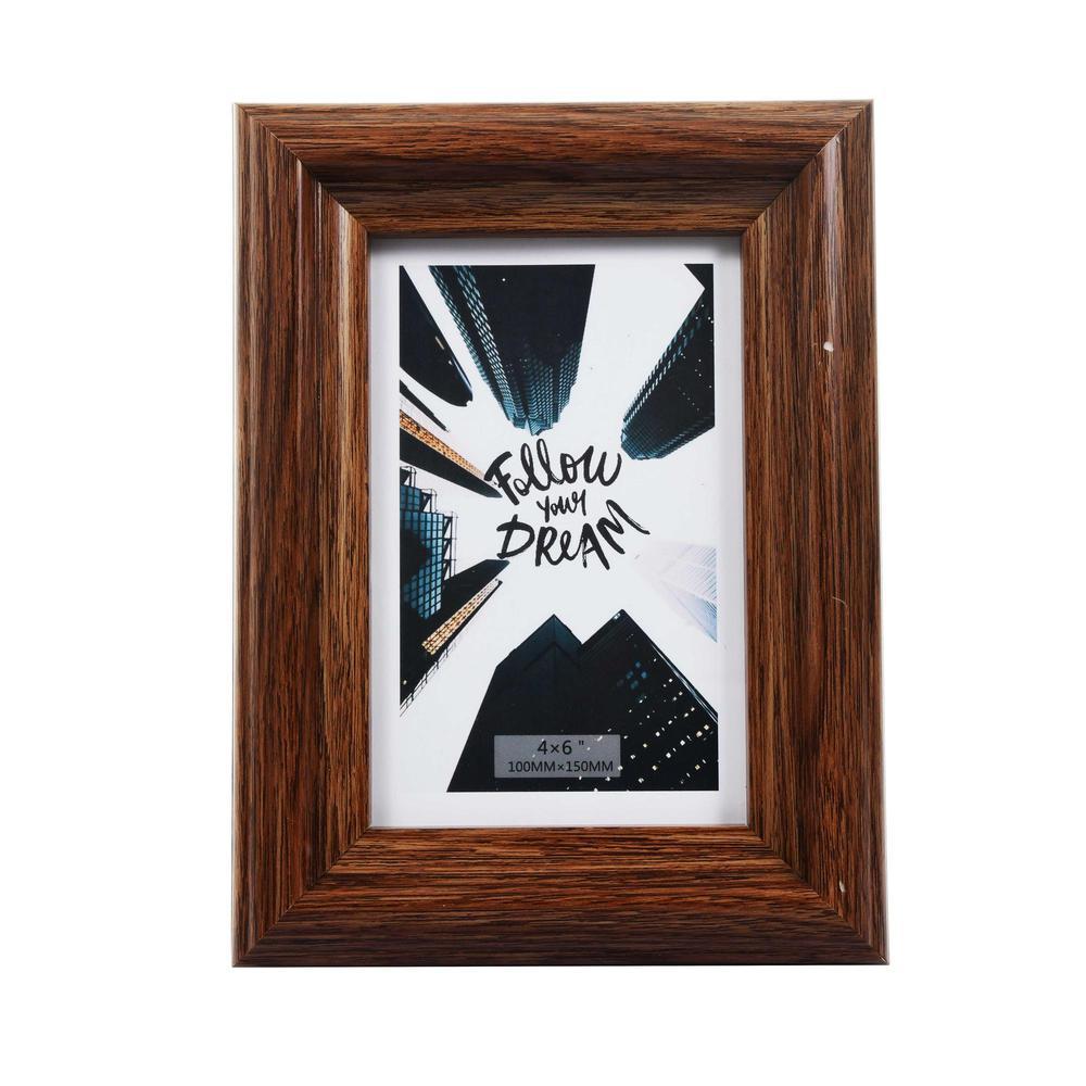 Portarretrato Concepts 4"X6" Con Marco de Plastico Chocolate