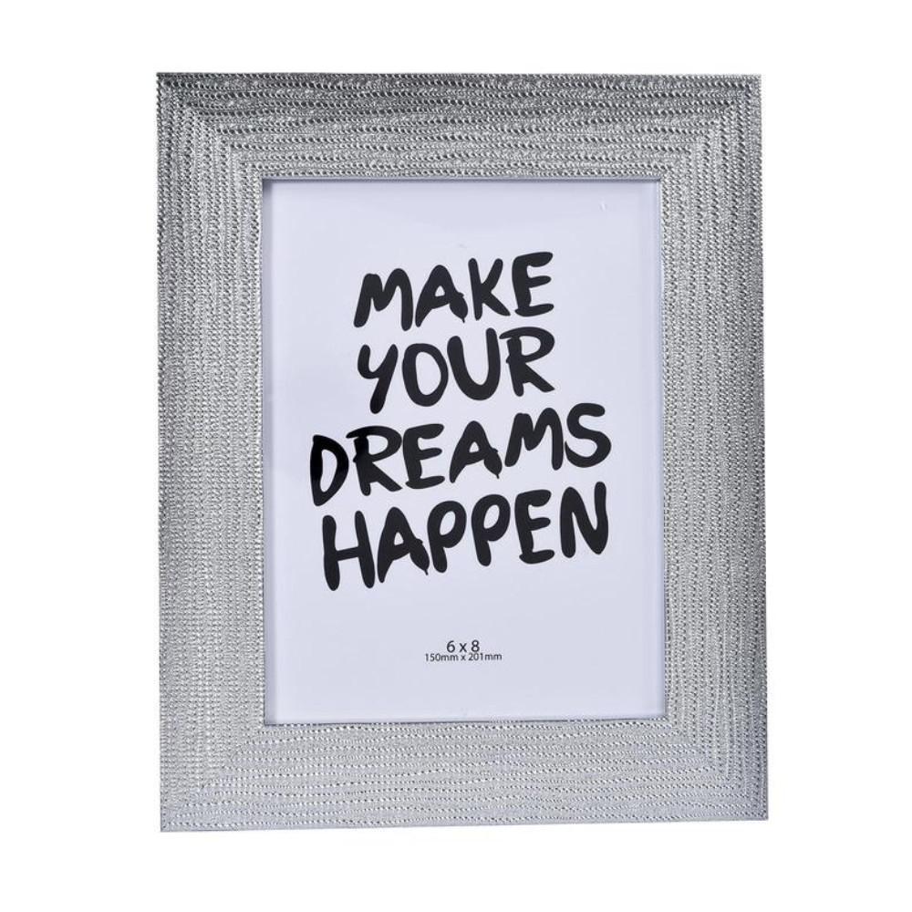 Portarretrato Concepts 6"X8" Con Marco de Plástico Plateado