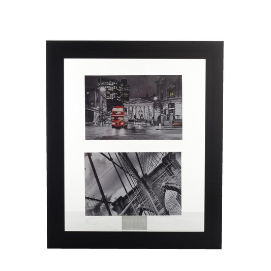 Portarretrato Concepts 4"X6" Con Marco de Plástico Negro