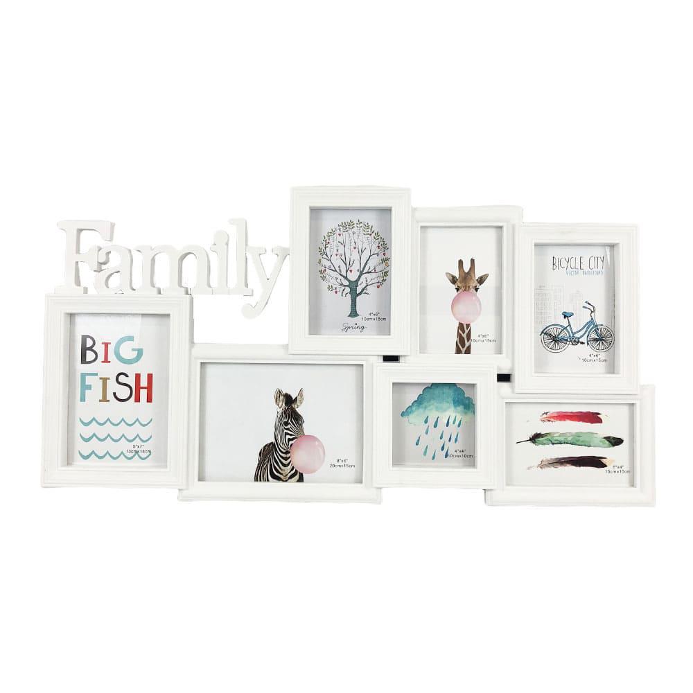 Portarretrato Home Elegance de Plástico Para 7 Fotos - Surtido