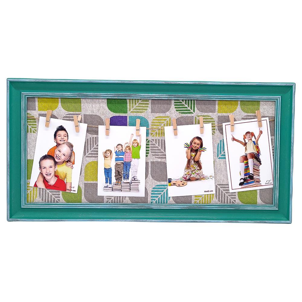 Portarretrato Marco Plástico Home Elegance 4 Fotos - Surtido