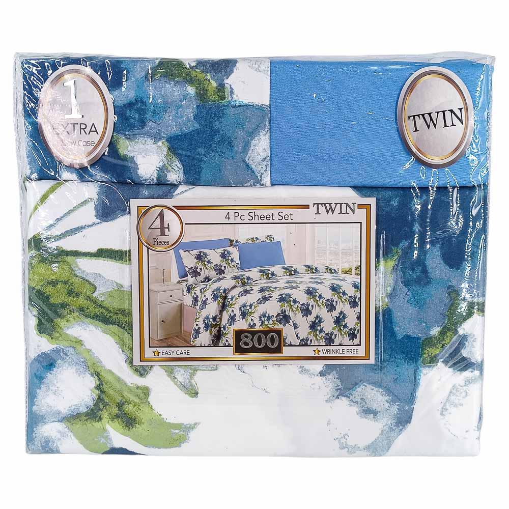 Sábana Estampada Sally Textile Twin 4 Piezas - Surtido