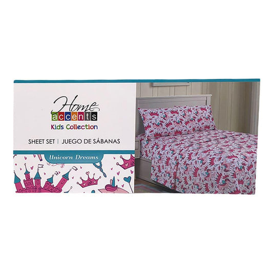 Juego de Sábana Home Accents Unicorn Dream - Full